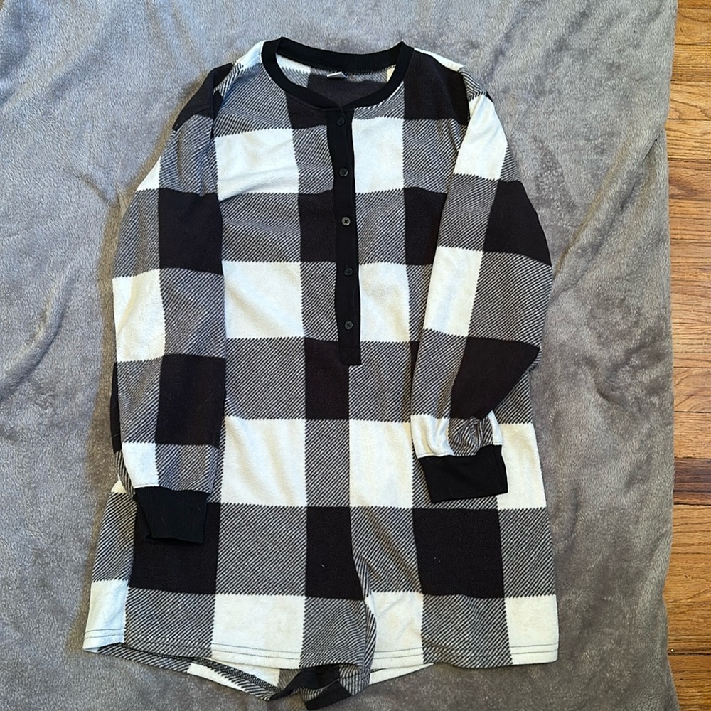 Old Navy Plaid One Piece Pajama